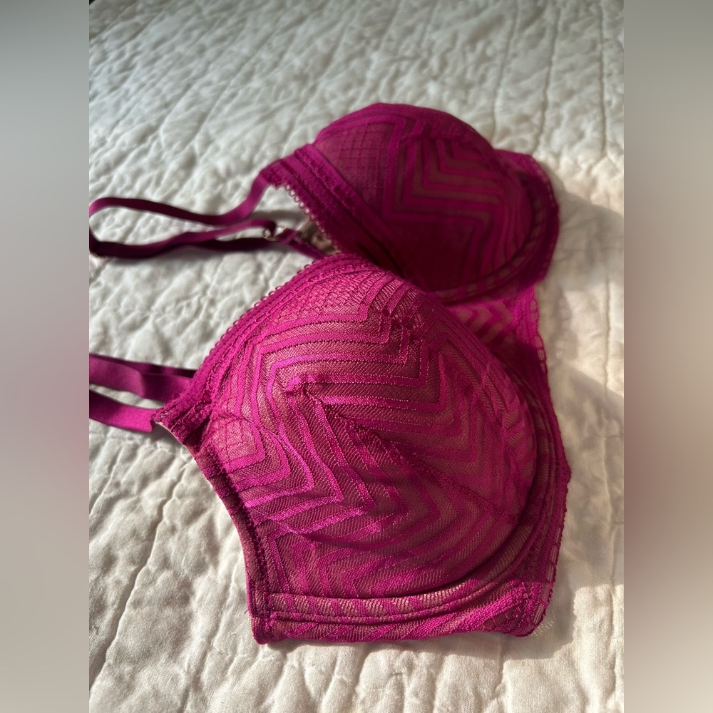 ThirdLove Fuchsia Lace Bra